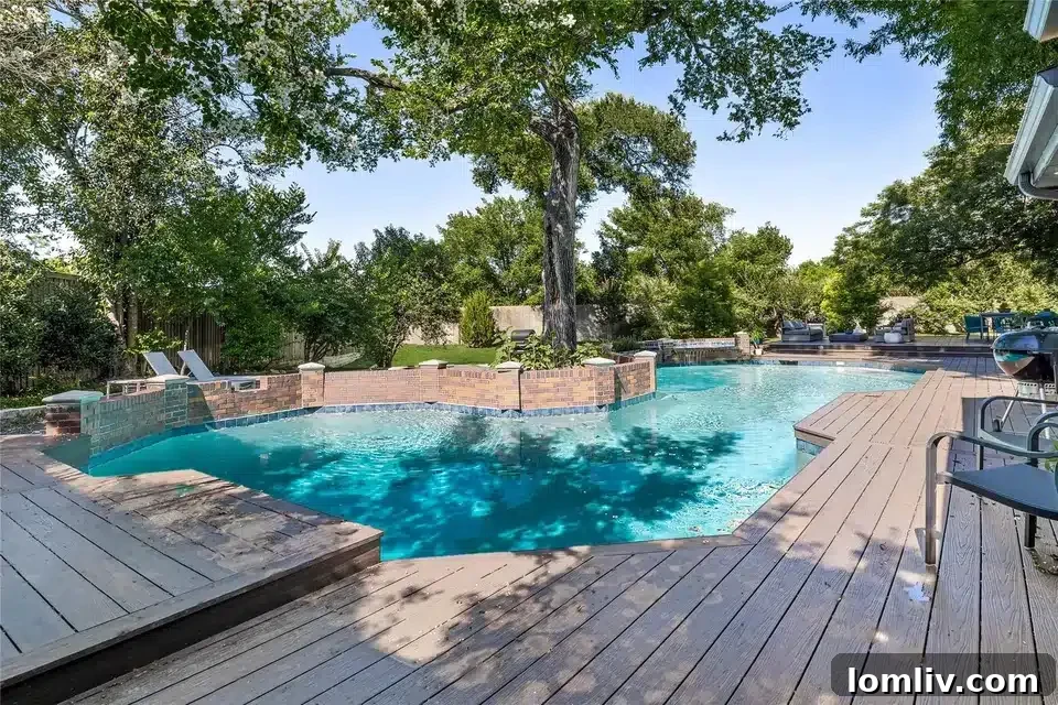 Beautifully Landscaped Backyard with Ample Green Space