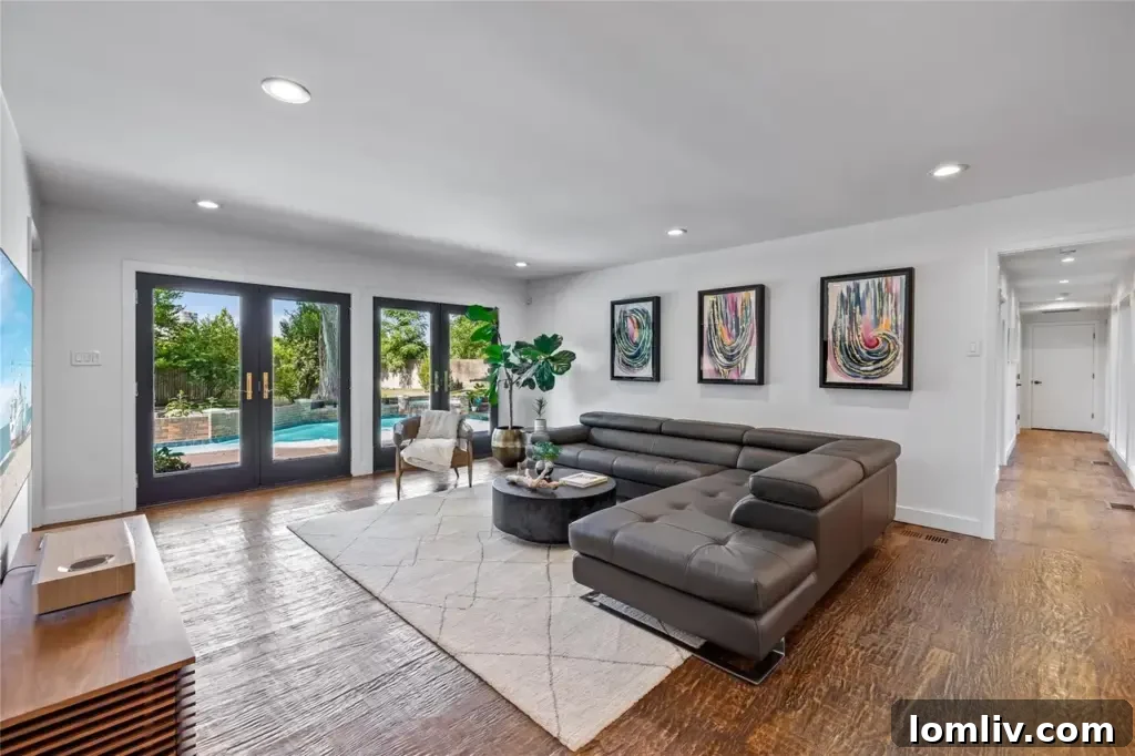 View of the Kitchen Area with Contemporary Design Elements