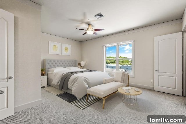 A close-up shot of the architectural details and entrance of the 3300 West 7th building, emphasizing its prime urban location.