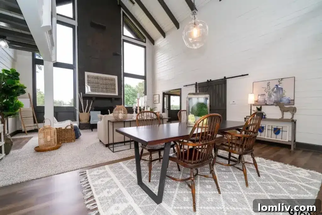 Cozy living area with fireplace and comfortable seating in the Frankston log cabin