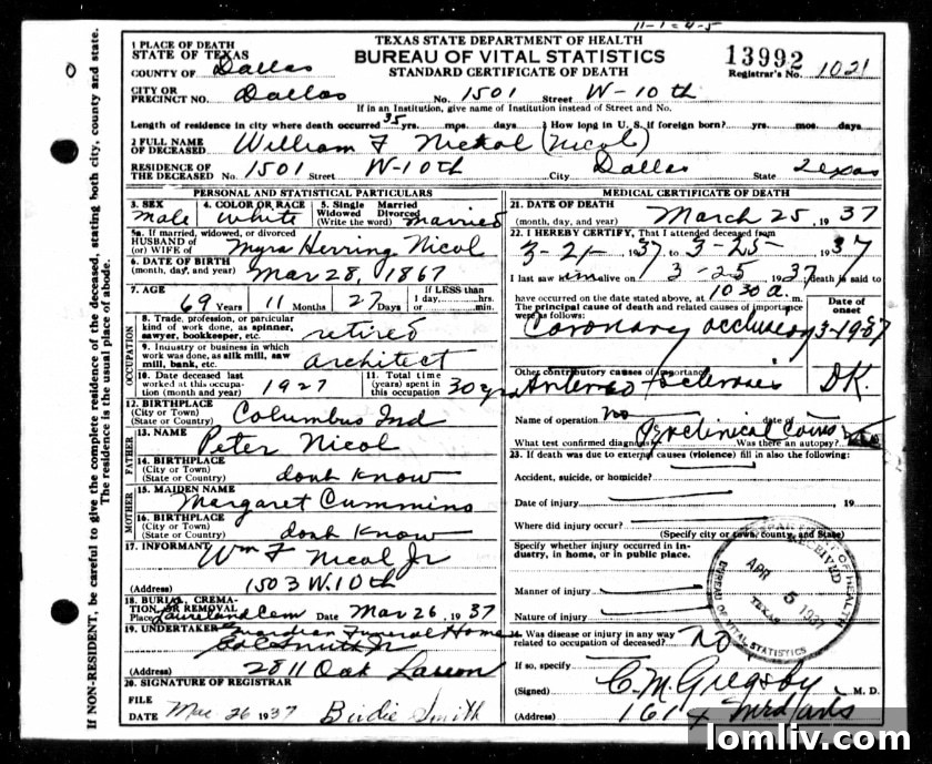 Winnetka Heights Landmark Marks 100 Years of Inspiring Innovation 3 Historic document indicating previous owners of Winnetka Heights home