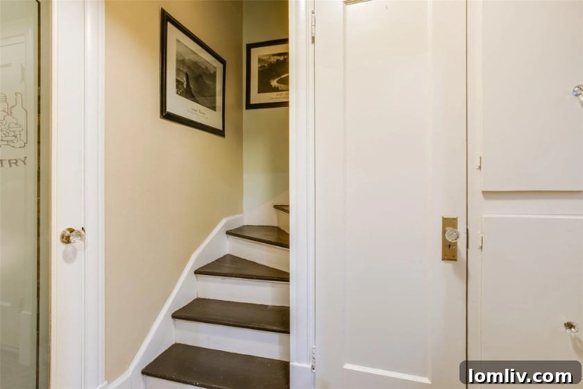 Winnetka Heights Landmark Marks 100 Years of Inspiring Innovation 9 Back staircase in a historic Dallas home