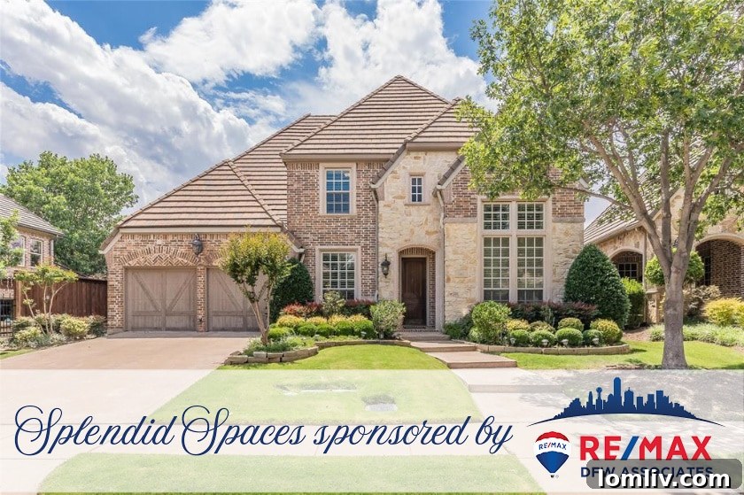 Aerial view of Las Colinas skyline with lush greenery and water features, showcasing a modern, master-planned community.