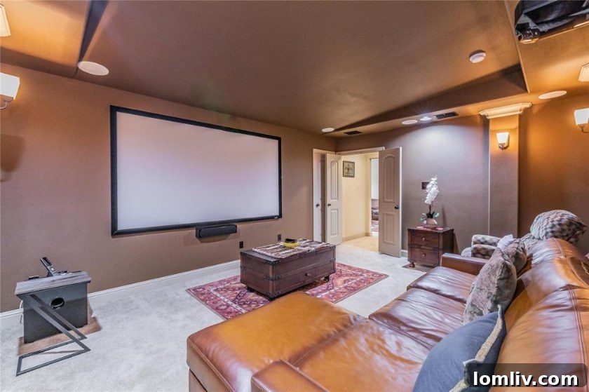 A bright and airy bedroom with ample space, modern furnishings, and a view of the surrounding neighborhood.