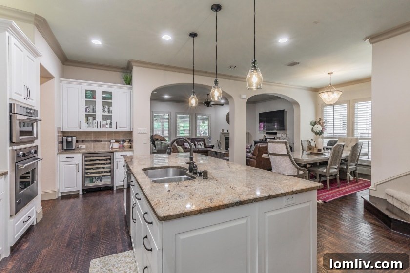 Elegant interior living space of the luxury home, featuring high ceilings, contemporary decor, and natural light.