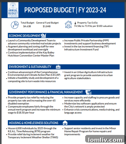 Dallas City Council reviewing budget proposals