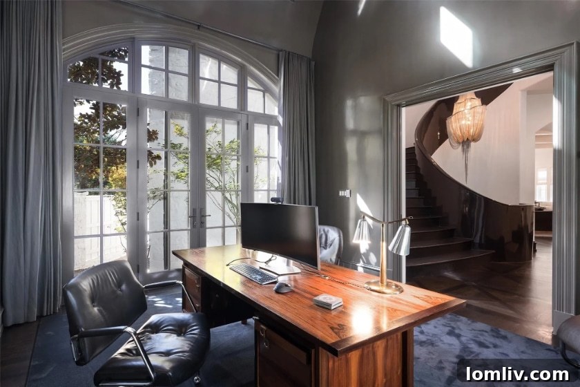 Highland Park Tudor Home Office