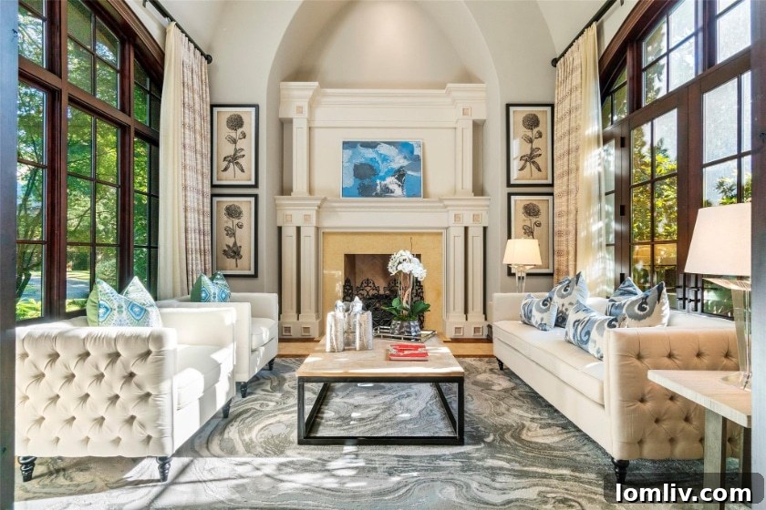 Highland Park Tudor Formal Living Room