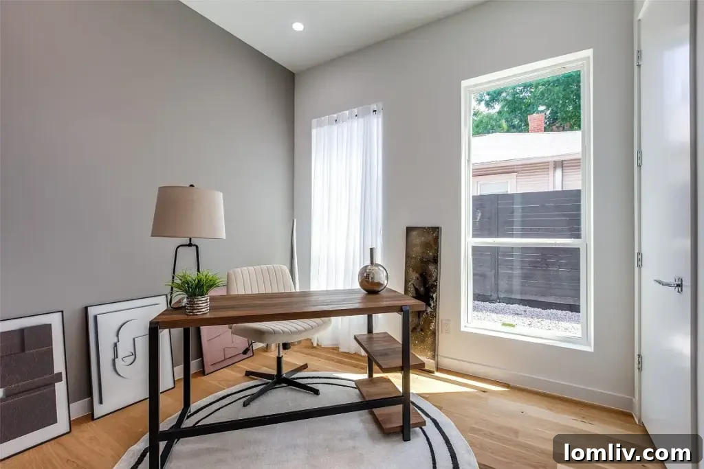Stylish bathroom with modern fixtures and finishes in one of the primary suites