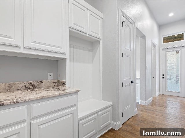 Smart Growth in Brock: How Builders Leverage Low Housing Supply 3 Spacious mudroom in a new construction home