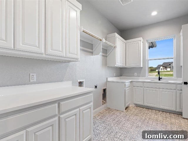 Smart Growth in Brock: How Builders Leverage Low Housing Supply 6 Spacious laundry room at 412 Royal Santana Drive