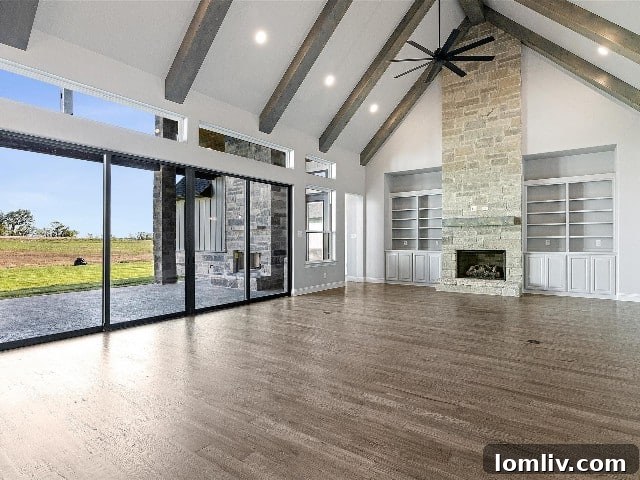 Smart Growth in Brock: How Builders Leverage Low Housing Supply 8 Sliding doors opening to a covered patio