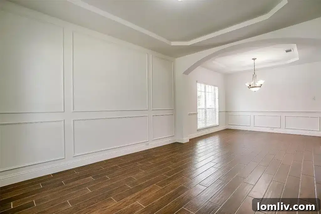Beautifully updated living room with fireplace and modern decor at 1505 Chateau Lane