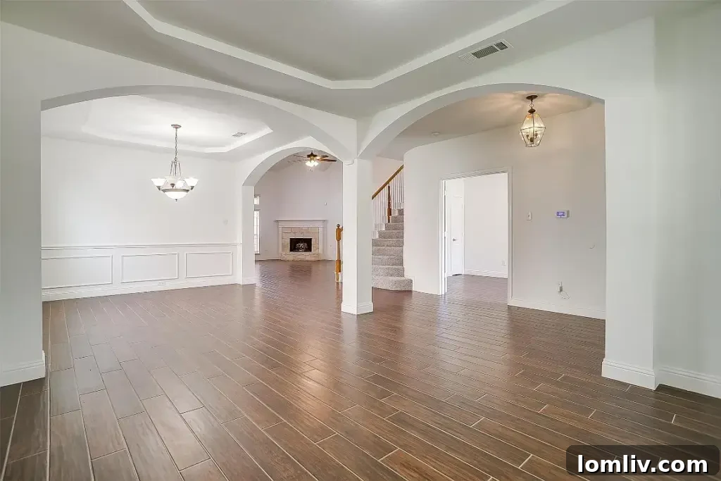 Gourmet kitchen with custom granite countertops and stainless steel appliances at 1505 Chateau Lane