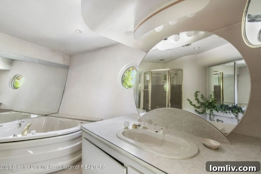 Luxurious and unique bathroom features