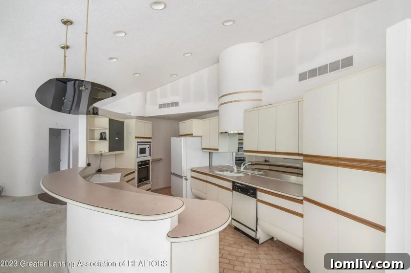 Modern and unconventional kitchen design