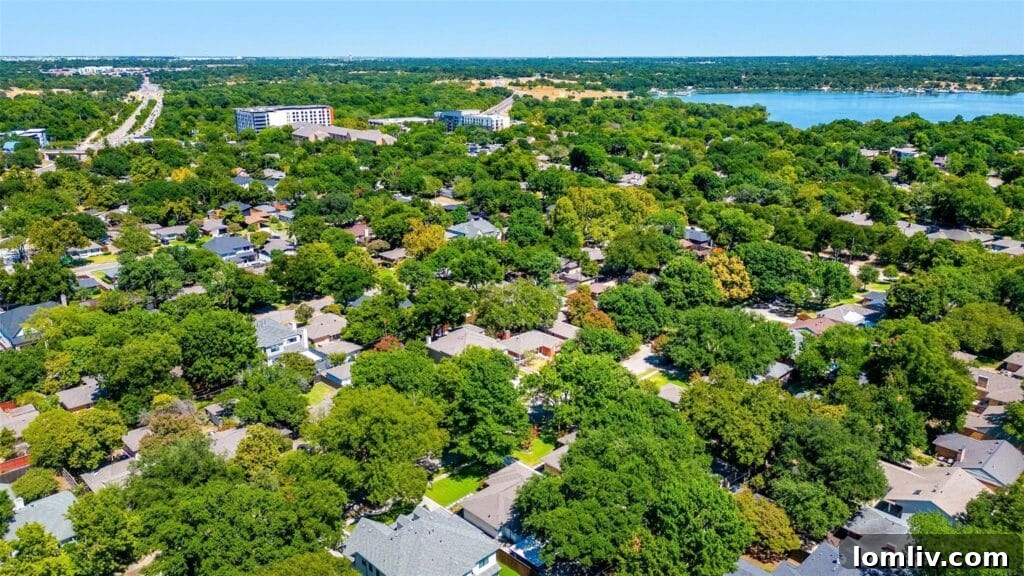 Your Cozy Lakeside Haven Awaits 10 Architectural detail of the East Dallas home, showcasing its modern yet inviting facade