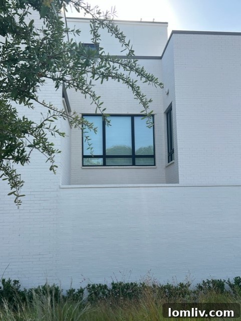 Architectural detail of a Kessler West townhome, highlighting clean lines.