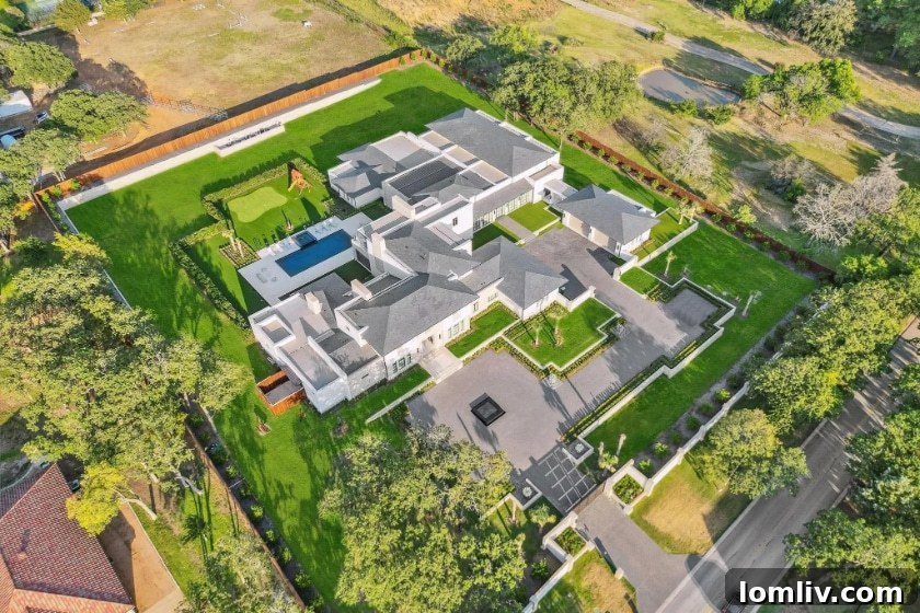 Grand Entrance of a Southlake Luxury Compound