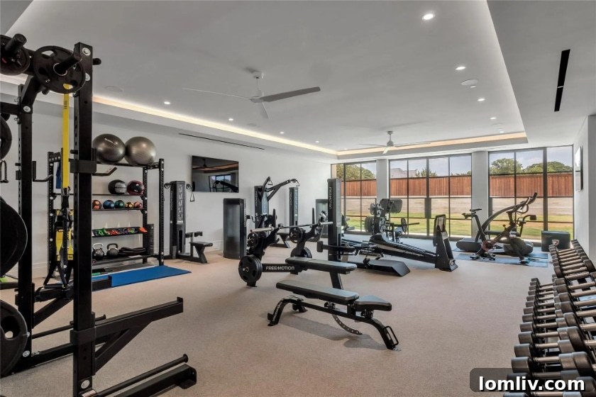 Family Room with Large Windows and Comfortable Seating