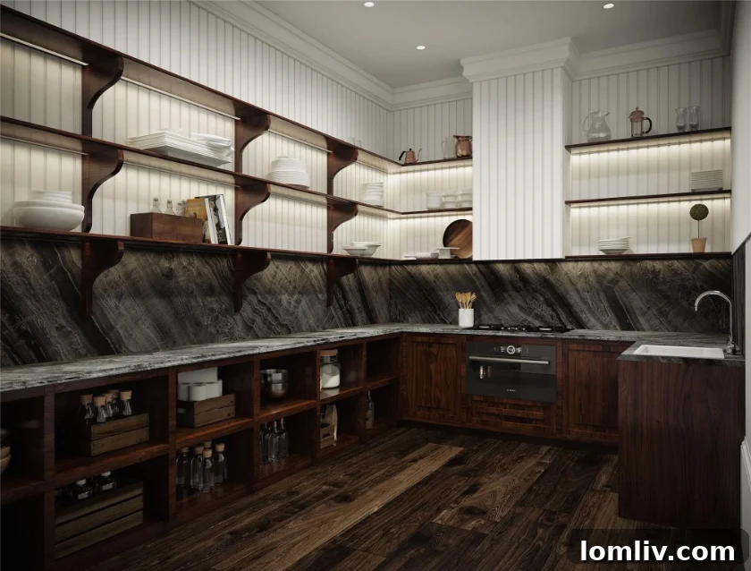 A spacious and elegantly designed working kitchen at 5531 Walnut Hill