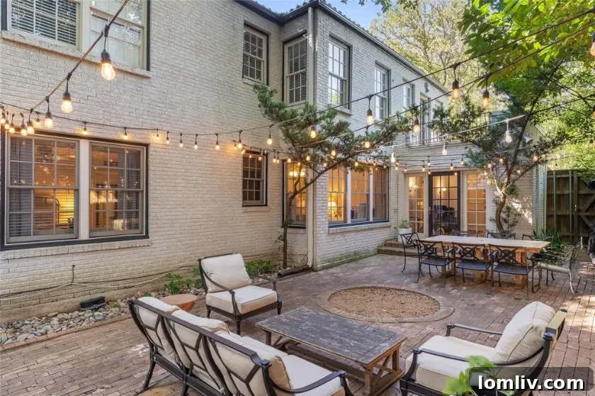 Dining area or kitchen in one of the triplex units, showing a blend of classic design and contemporary finishes