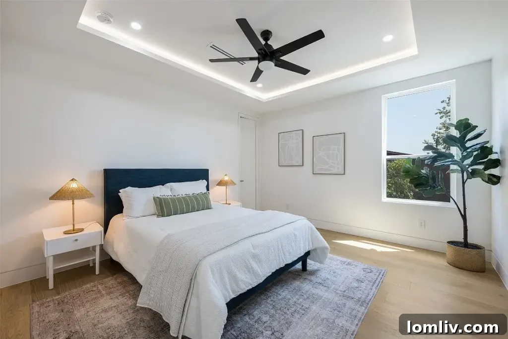 Bright and airy hallway showcasing interior design