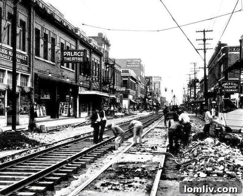 Deep Ellum street view from 1922