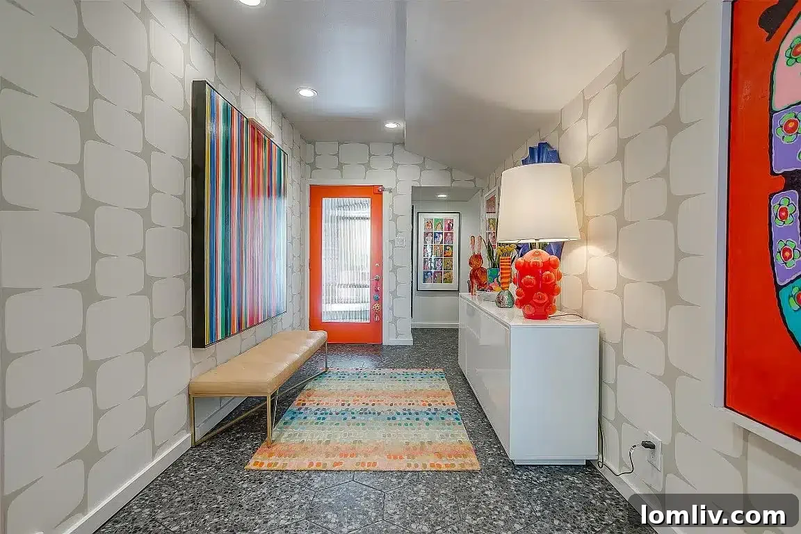 Art Gallery Hallway Fort Worth Midcentury Modern