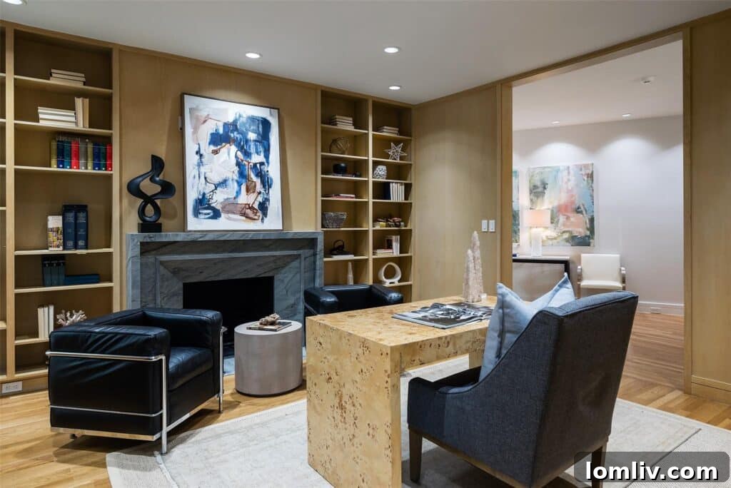 Spacious shaded patio with comfortable outdoor furniture, offering tranquil views of the private lake for ultimate relaxation.