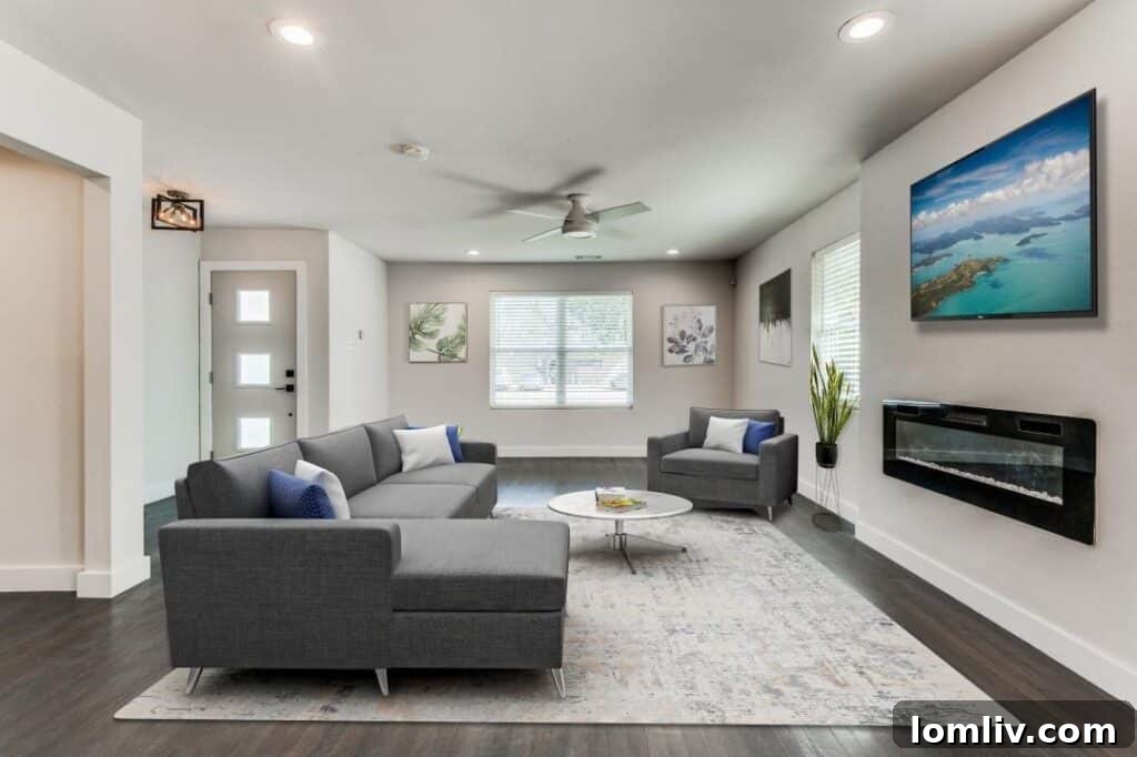 Exterior view of a newly renovated South Dallas home, part of Kirk D. Myers' legacy.