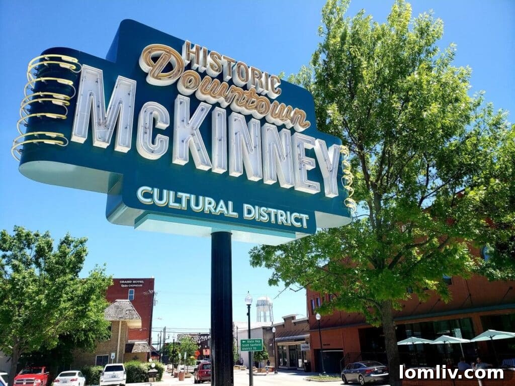 Historic Downtown McKinney, Texas, offering a charming atmosphere for residents and visitors.