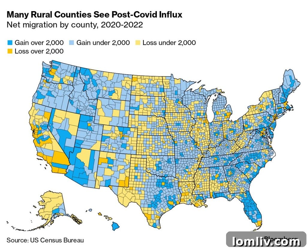 9/11: The Call to Home 3 A map highlighting demographic shifts, showing population loss in Dallas (yellow dot) surrounded by areas of significant population gain (deep blue) across Texas.