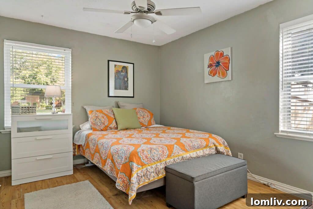 The spacious living area with open concept design in 1213 Dumont Drive.