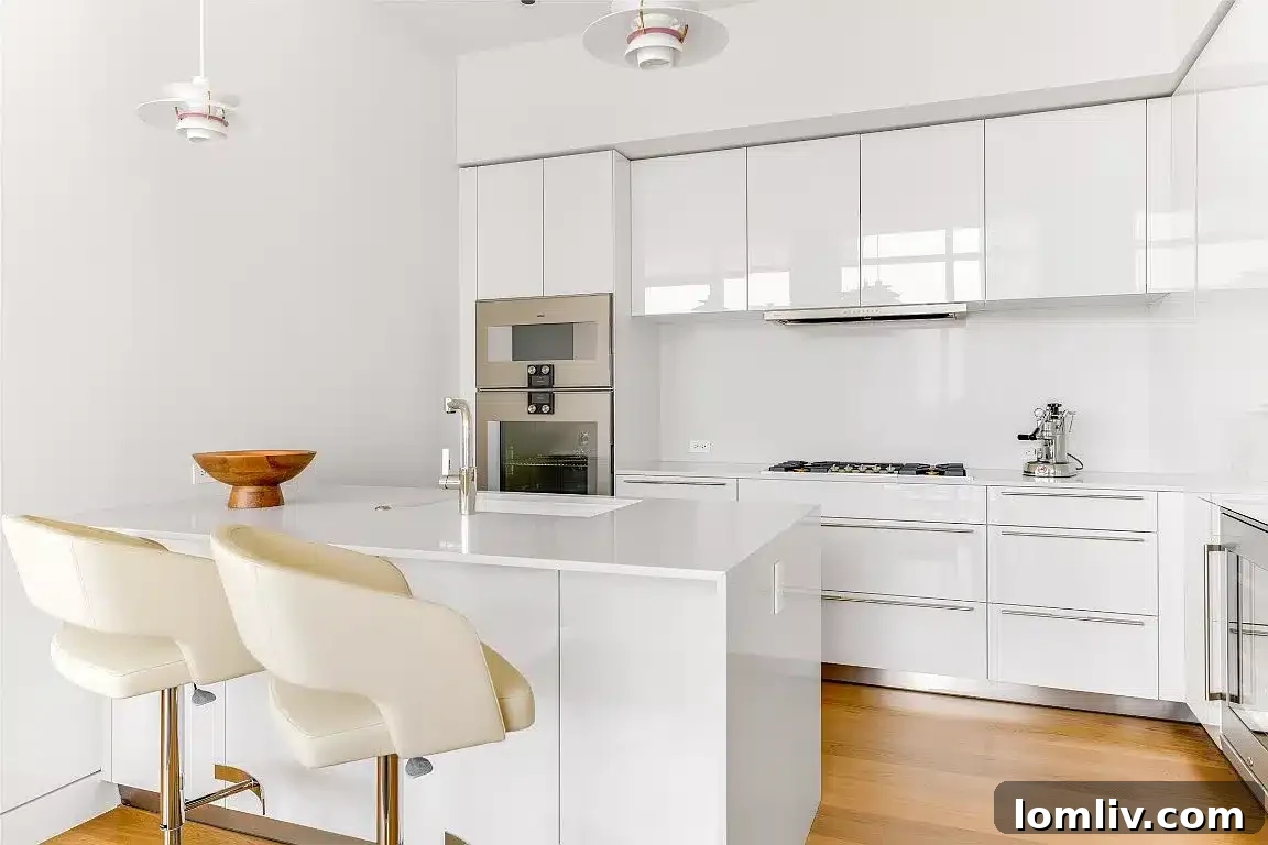 Kitchen with high-end Gaggenau appliances in HALL Arts Residences