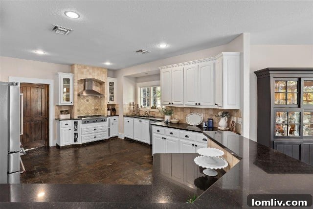 Spacious open kitchen in Weatherford luxury home
