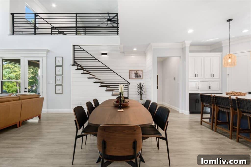 Backyard view of the lake house, ready for relaxation