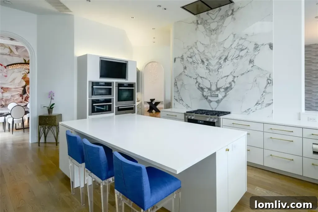 Another view of the sophisticated kitchen design