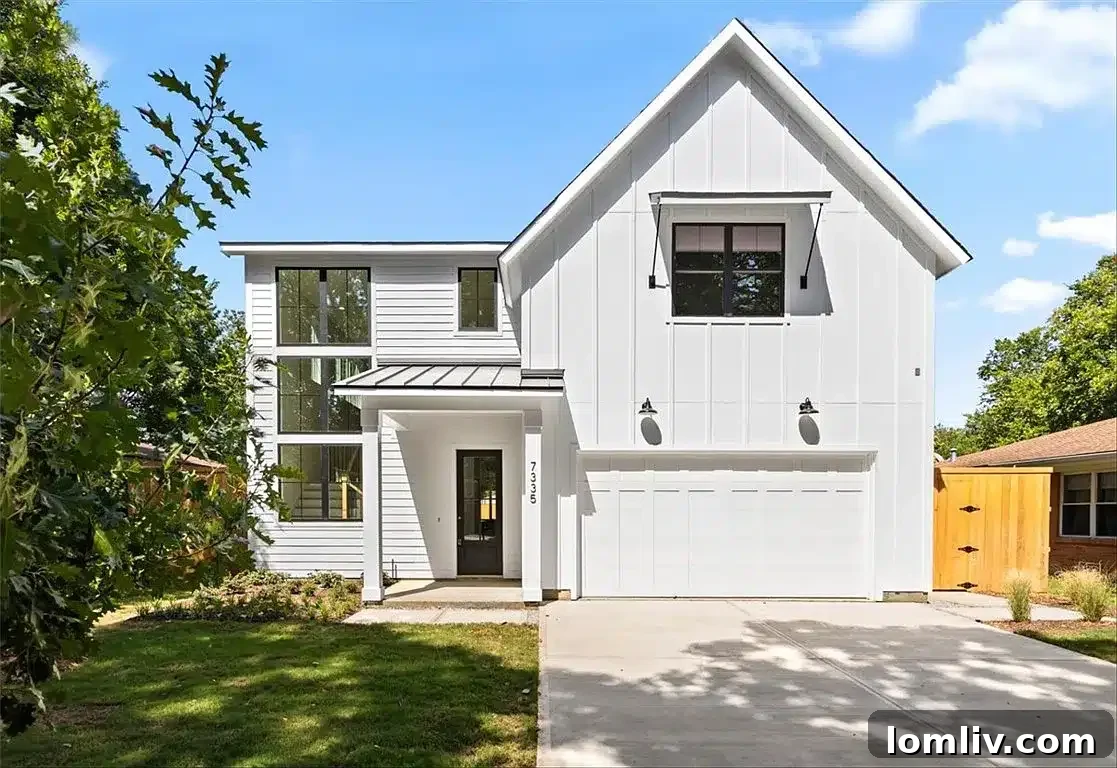 white house modern farmhouse