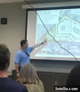 East Dallas Shoreline Project on Hold Pending City Permits 5 Ojala Holdings’ Daniel Smith gives an overview of the project at a September 2022 community meeting.