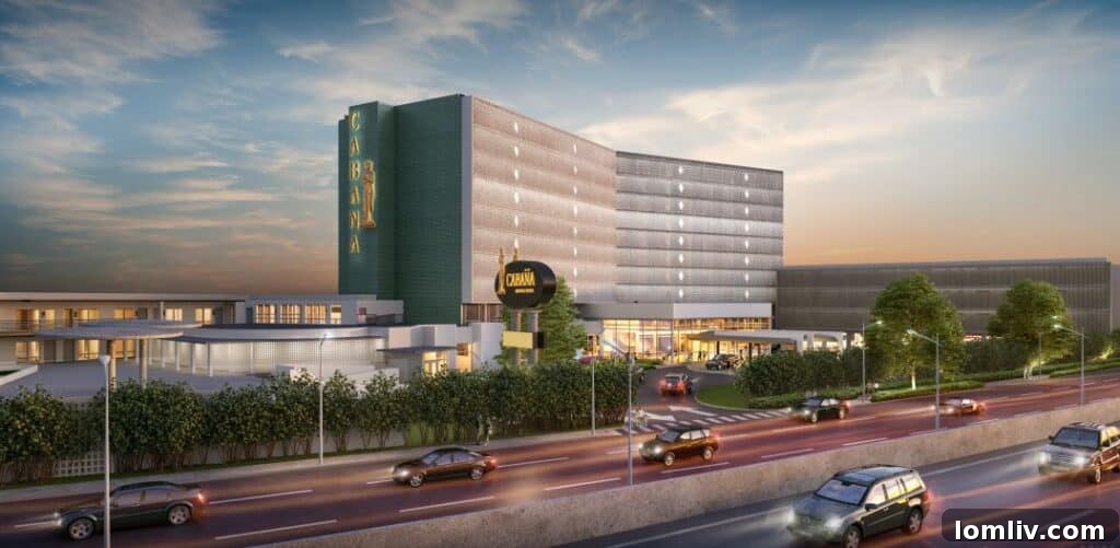 Rendering of the redeveloped Cabana Hotel in Dallas