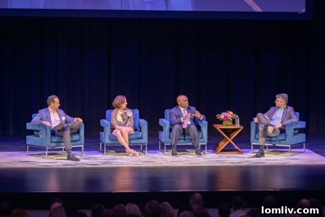 Panelists at Downtown Dallas Inc.'s 'State of Downtown' event discussing affordable housing and city development.
