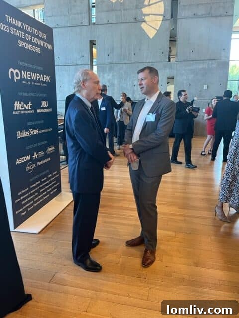 District 14 Councilman Paul Ridley attending the 'State of Downtown' event.