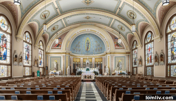Rendering of the restored St. Mary of the Assumption Church