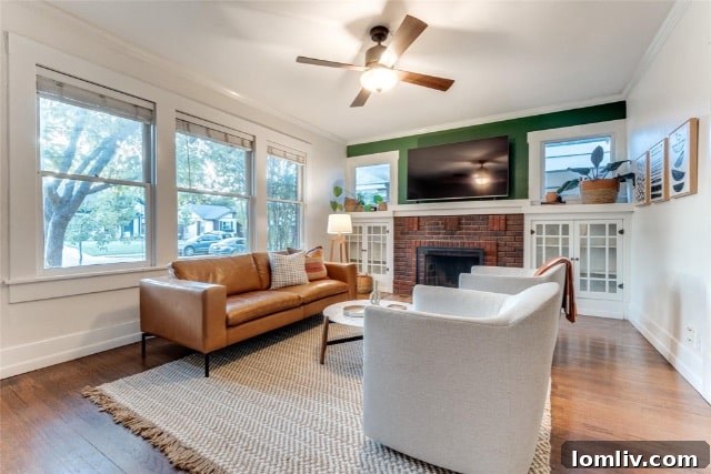 Lush, native, and free-flowing landscaping surrounding the home