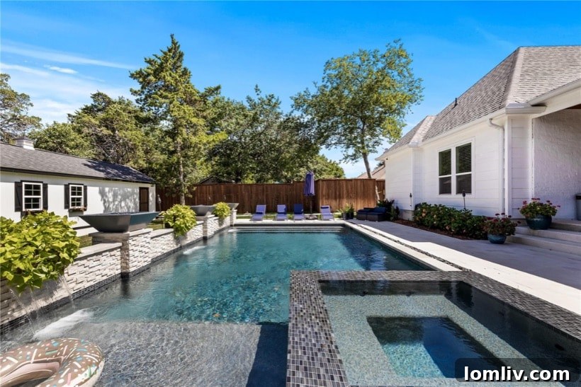 Exterior View of a Modern Dallas Home