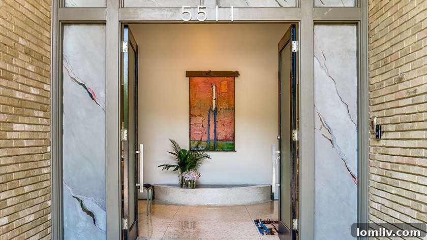 A vibrant floral centerpiece graces a dining table, inviting potential buyers to envision their lives in the staged home.