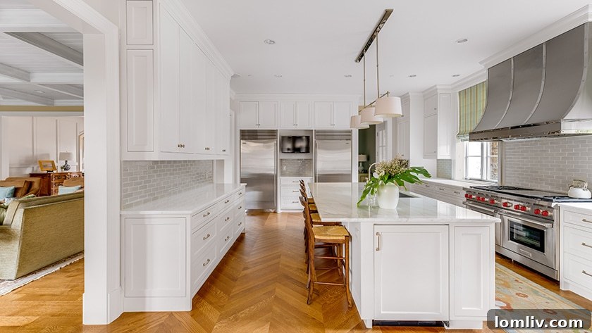 A subtle yet elegant floral arrangement enhancing a modern interior design.