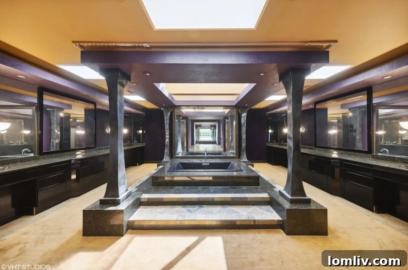 Mysterious portal-like entryway or architectural archway within the mansion