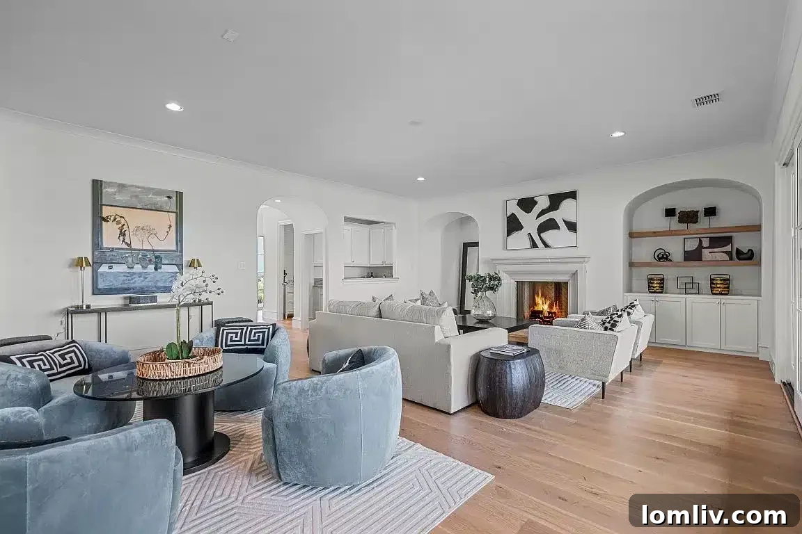 An open-concept living area showcasing the spacious and flowing floor plan of the newly constructed home.